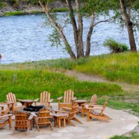 Yellowstone Valley Lodge | Firepit Area Along The River